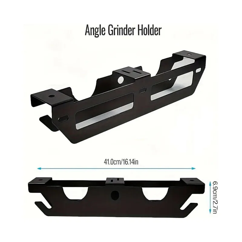 Estante de almacenamiento para amoladora angular, soporte de montaje en pared para cortadores, pulidores, garaje y espacio de trabajo, 1 piezas