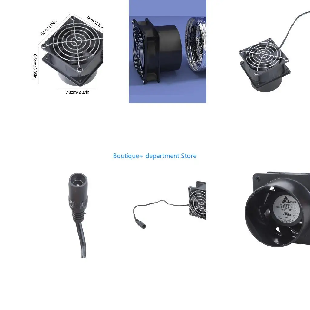 

E1PD 8cm 5700RPM Efficient Airflows Fan For for 3D Printer Heat and Fume Ventilation