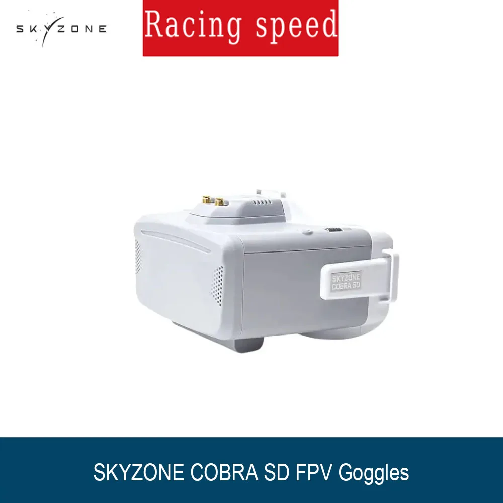 SKYZONE COBRA SD 4.3インチLCD 800X480 FPVゴーグルスクリーン 5.8G 48CHダイバーシティレシーバー ヒートシンクファン付き RCレーシングプレーン ドローン用