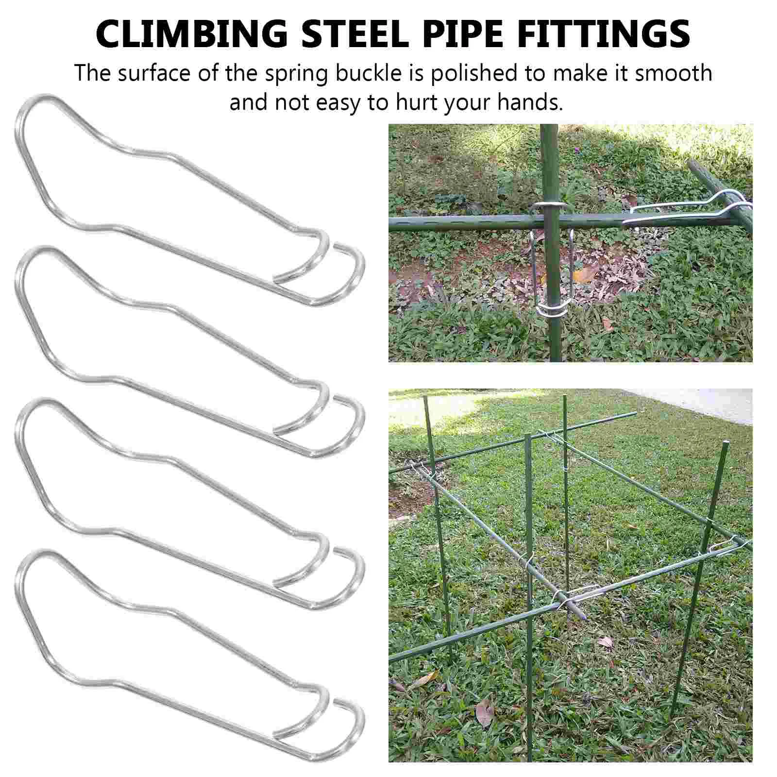 

Durable Climbing Steel Fittings Pillar Connecting Buckle For Plant Pipe Fittings, Pillar Connection Buckle, Spring Buckle