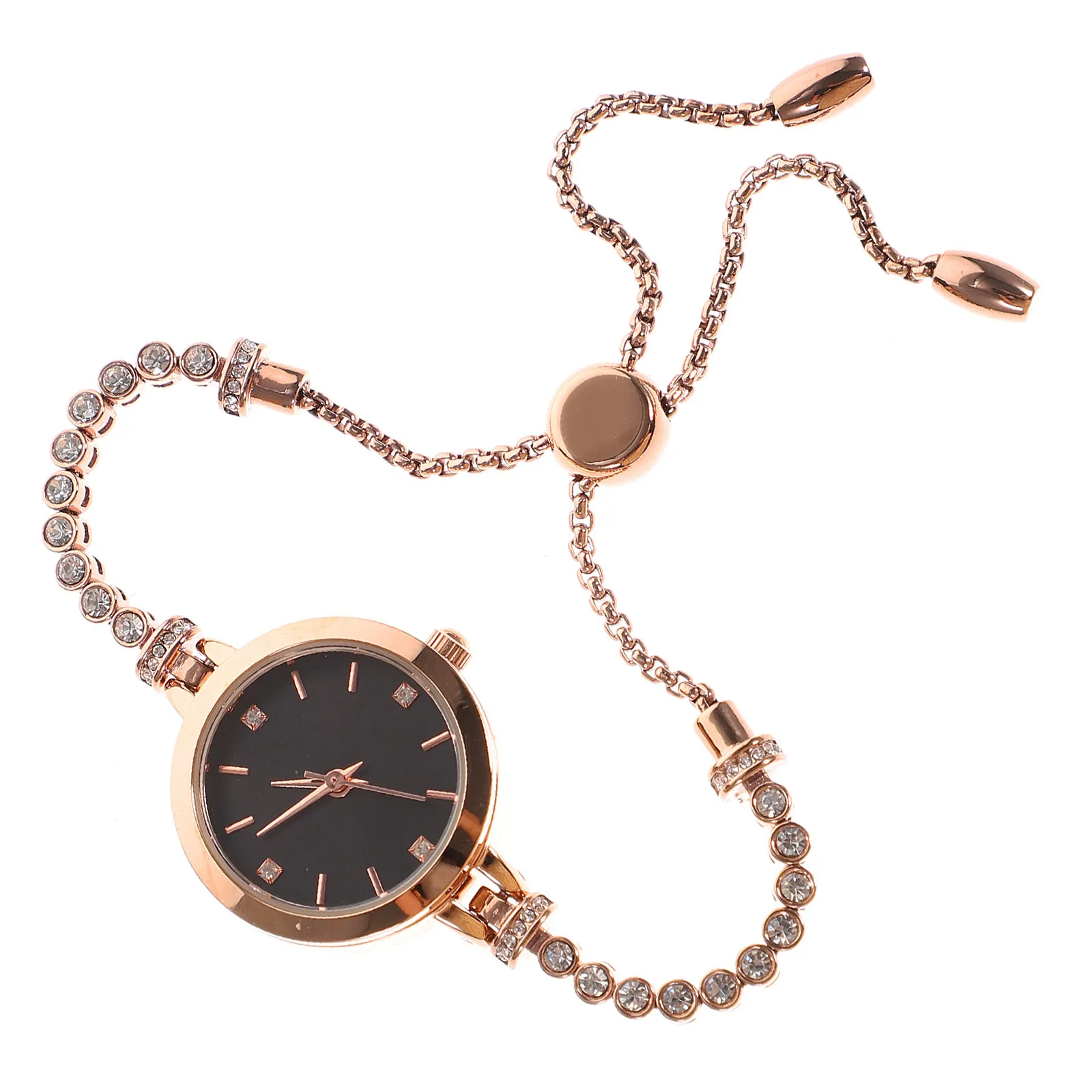 Women's Diamond Watch Bling Bracelet Design Elegant Light Luxury Quartz Wrist Watch for Daily Wear Gift Friend Family Lady