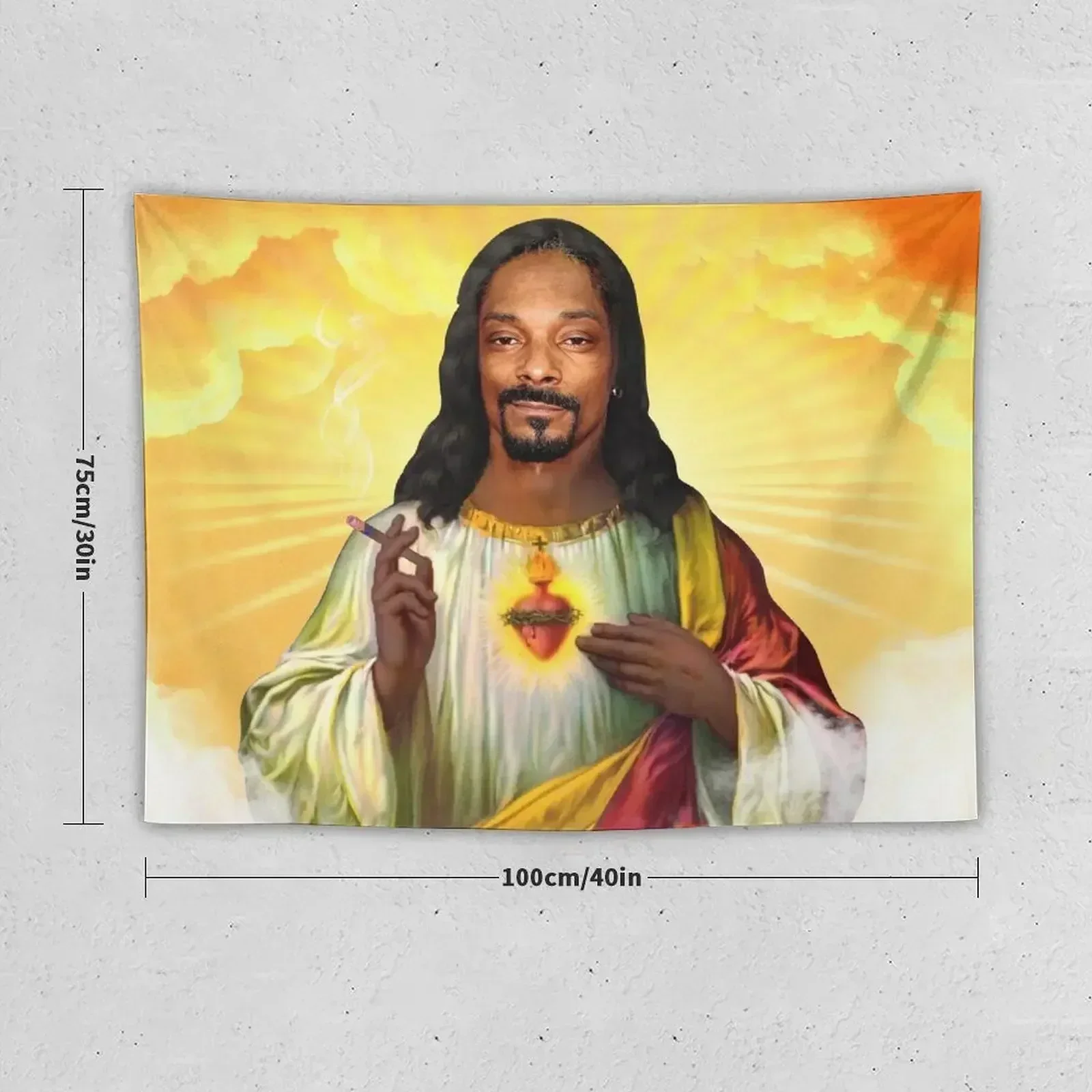 Saint -Jesus snoop dog Tapestry Slaapkamer Decoratie Anime Decor Home Decorators Leuk Decor Tapestry