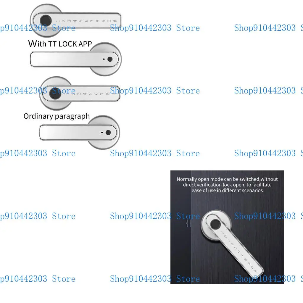 

L4MD Anti-peep Password Door Lock Set with Mechanical Keys for Home Interior Outdoor