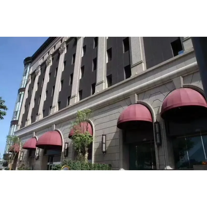 Waterproof Fireproof Decorative French Awning Mult-Step Canopy Window Fabric Aluminum Frame Made Durable Polyester Sail Material