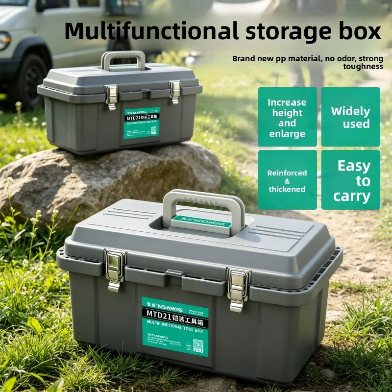 Large Capacity Toolbox Box Durable Hardware Tool Organizer Tool Box Storage Tool Organizer Box Tools Box Suitcase Tool Box