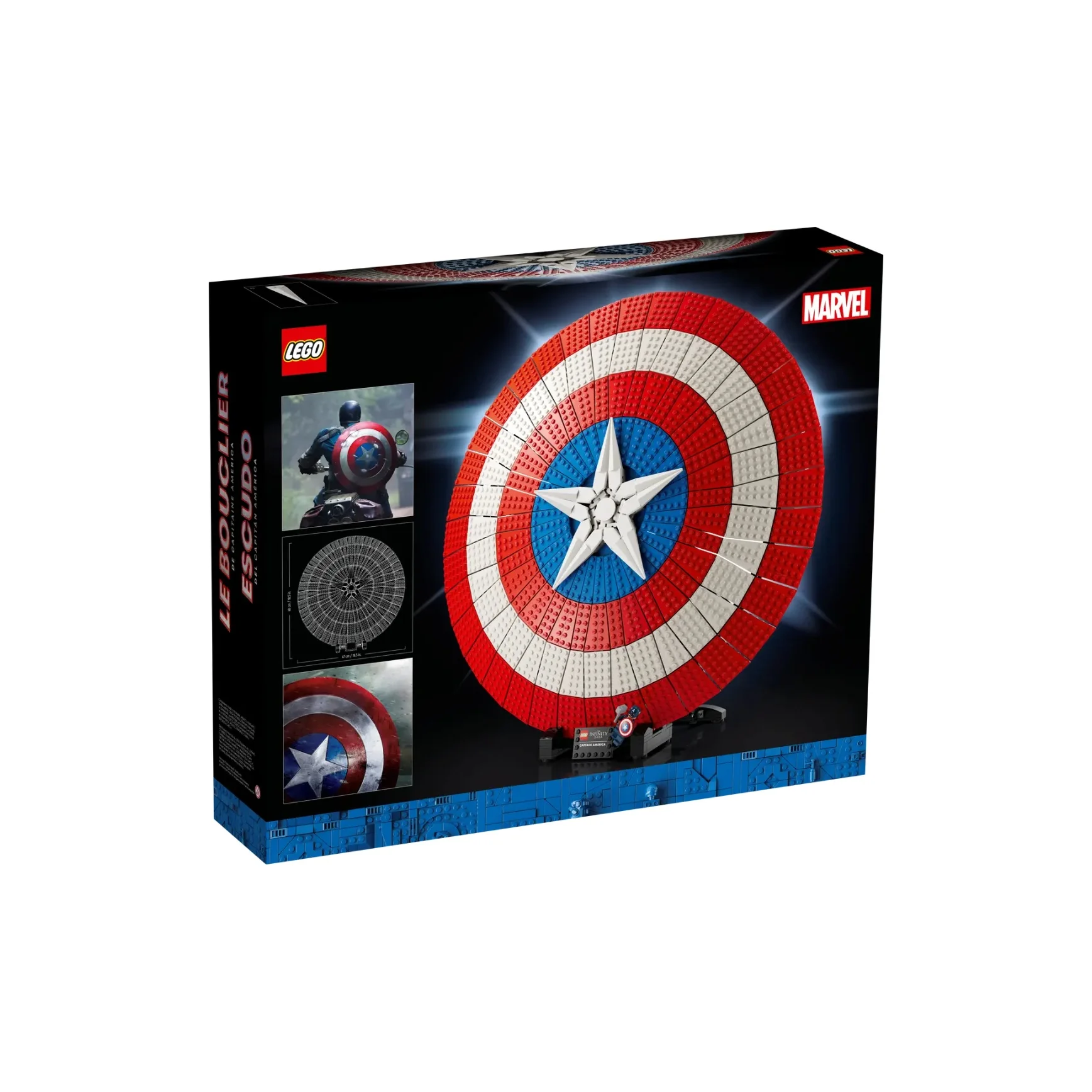 LEGO x MARVEL Super Hero Collection Captain America's Shield Building Blocks 3128pcs 76262 76262-1 view 2