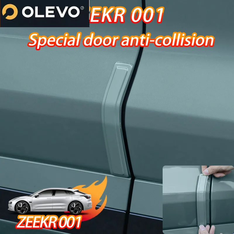 For ZEEKR 001 Stickers door anti-collision strip hidden anti-scratch special rub ABS car accessories