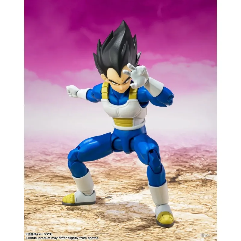 【Em Estoque】Figura Original BANDAI SPIRITS S.H.Figuarts Dragon Ball DAIMA Vegeta 14CM, Modelo de Animação, Ornamentos Móveis