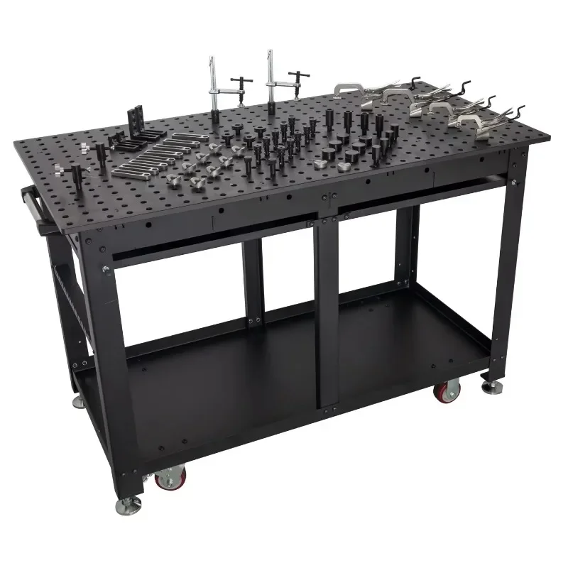 

Heavy Duty Rhino Cart All-in-one mobile welding table cart with ample tool storage and accessory Kit