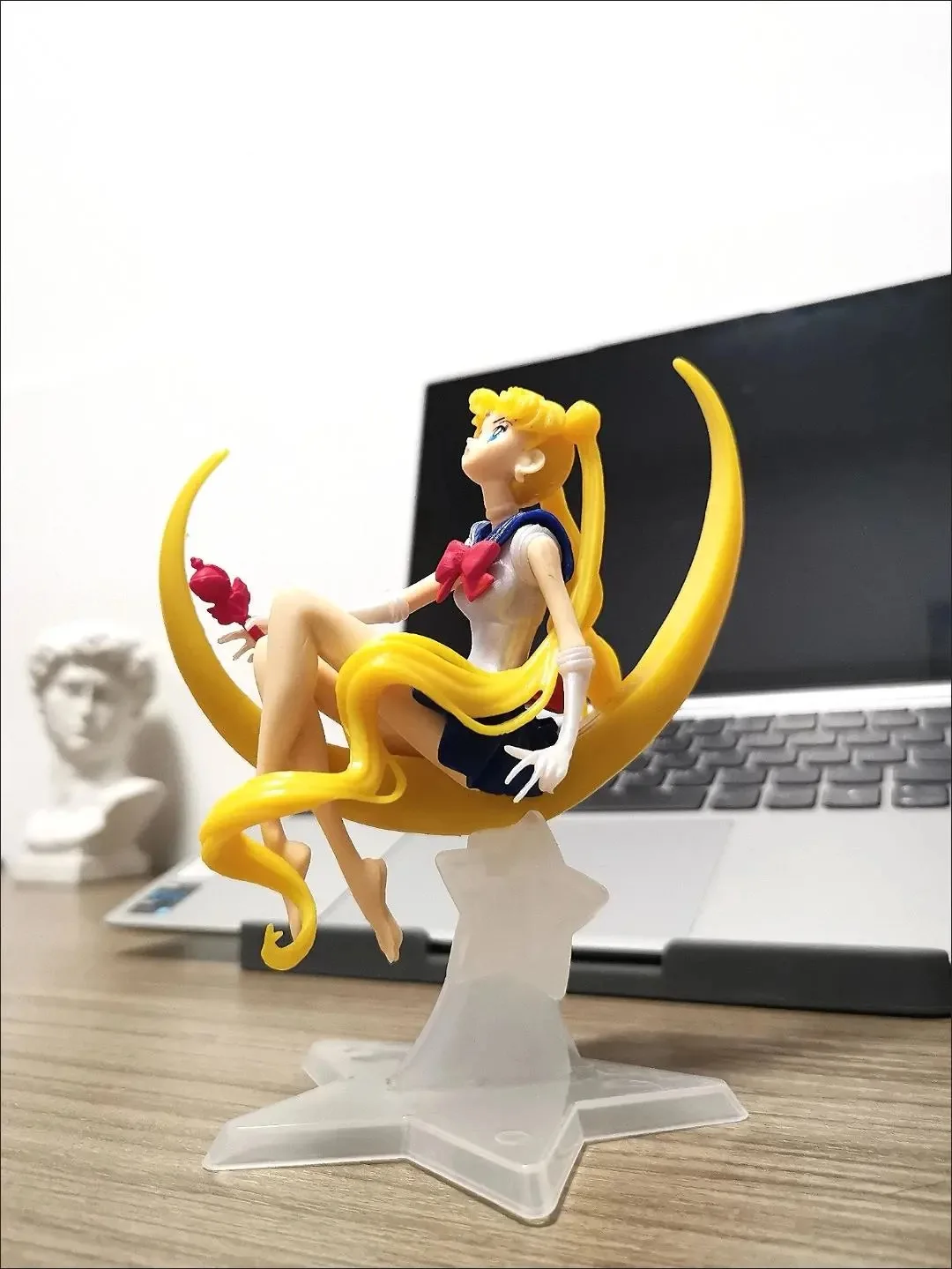 New Bandai 15cm Anime Sailor Moon Pvc Doll Girl Toy Cake Decoration Action Figures Model Car Ornament Children Birthday Gift