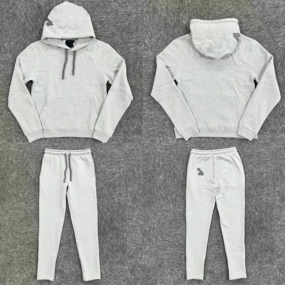 

SY-19 Unisex Cotton Tracksuit Set Streetwear Comfortable Jogging Hoodie And Trousers World Design Top Pants Outfit