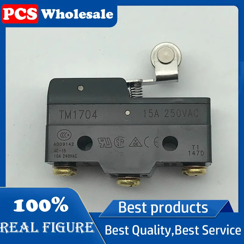 original authentic large micro switch, travel switch TM1704 with roller 15A/250V
