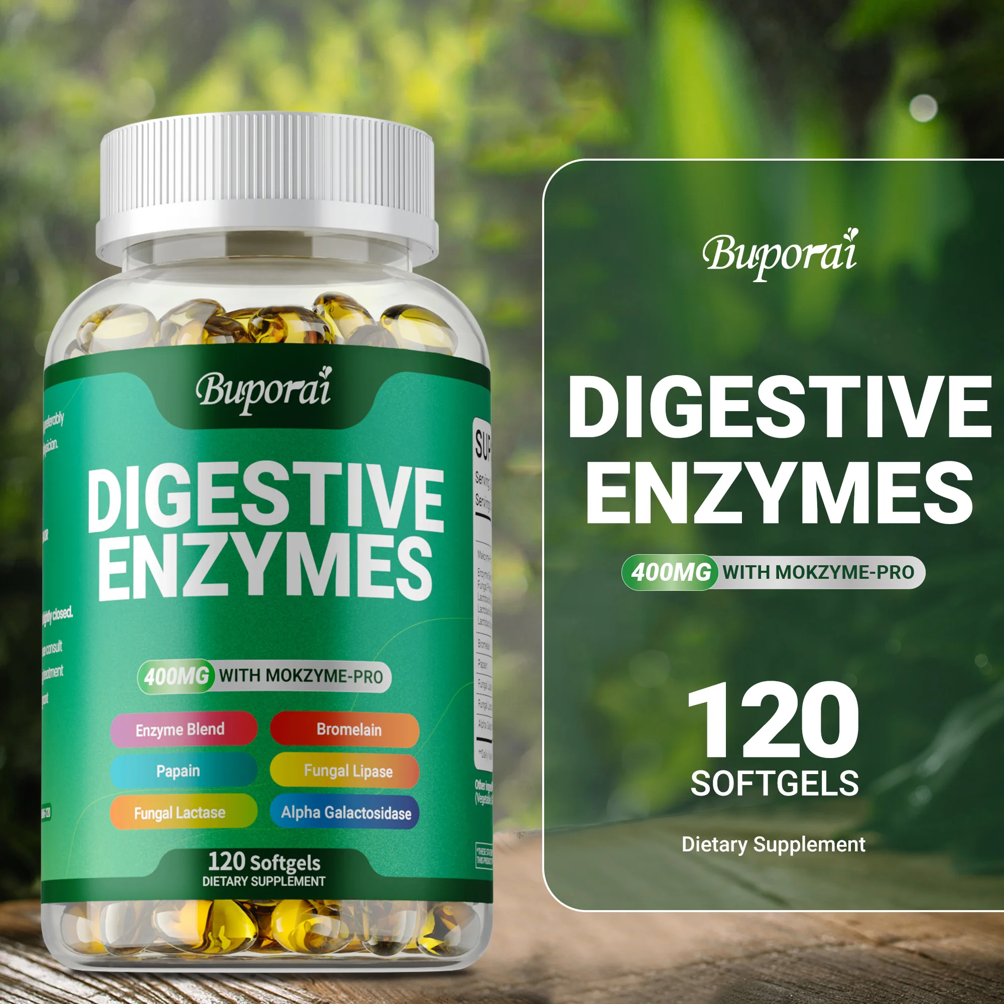 Digestive Enzymes Supplement - Regular Bowel Movements, Reduces Bloating,Support Overall and Digestive Health, Improves Immunity