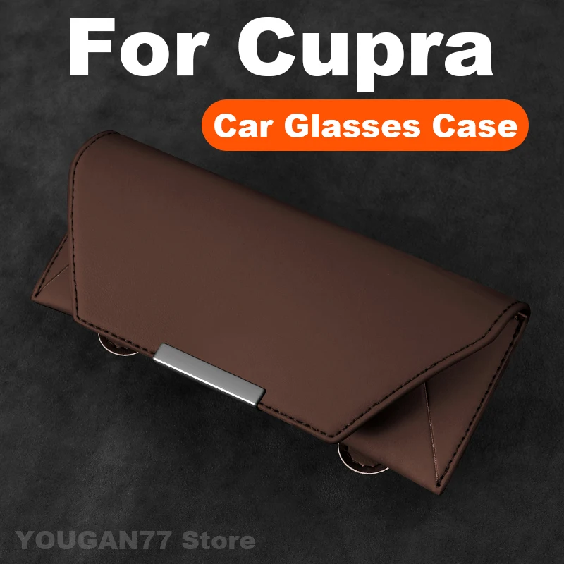 حافظة نظارات سيارة عالمية لـ Cupra Leon Formentor PHEV Tavascan Terramar Ibiza Ateca Born 2025 ملحقات إطار نظارات السيارة