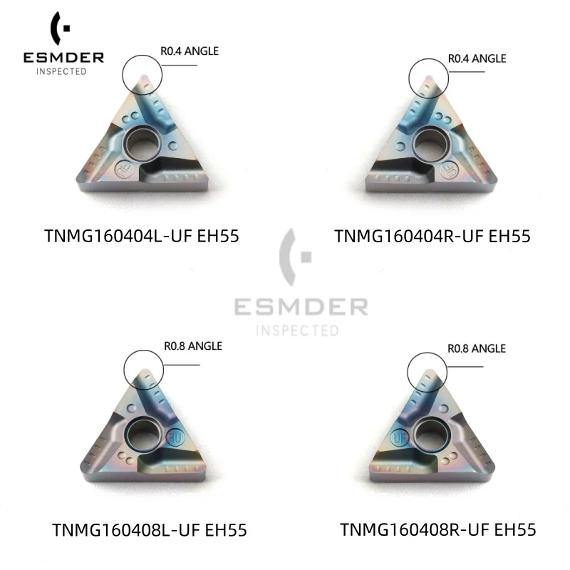 TNMG160408 TNGG160404 L-UF R-UF L-S R-S L-F R-F Triangle Slot Turning Tools Carbide Insert CNC Lathe Cutting Blades High Quality