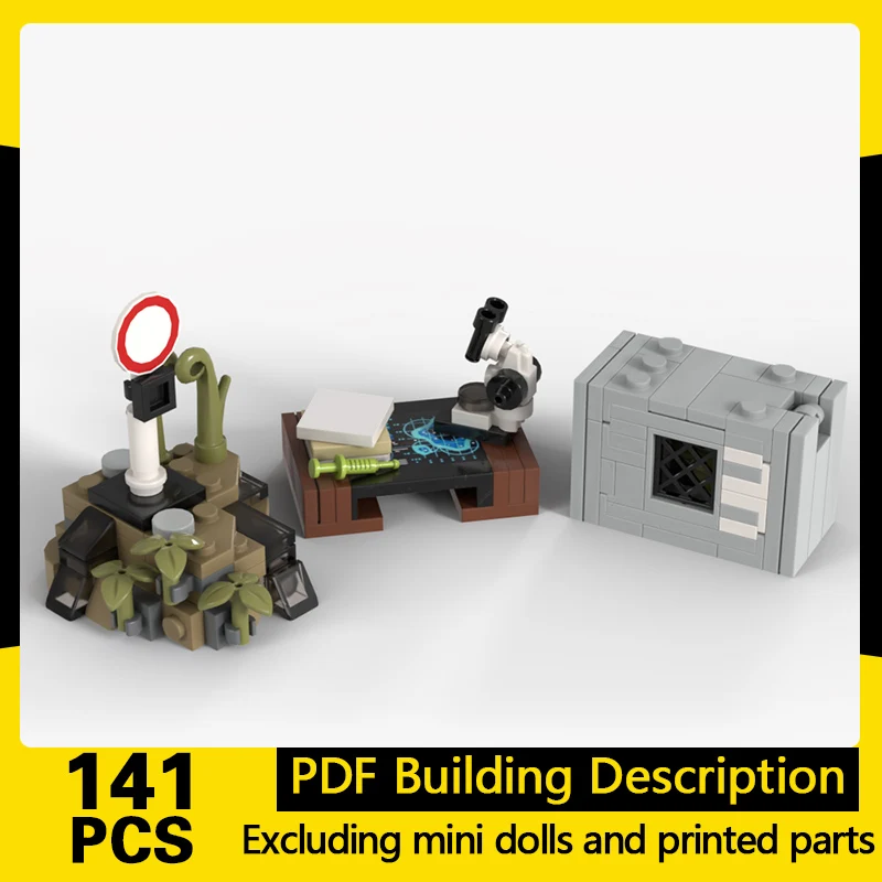

Popular Movie Model MOC Building Bricks Small Scene Accessories Modular Technology Gifts Holiday Assemble Children Toys Suit