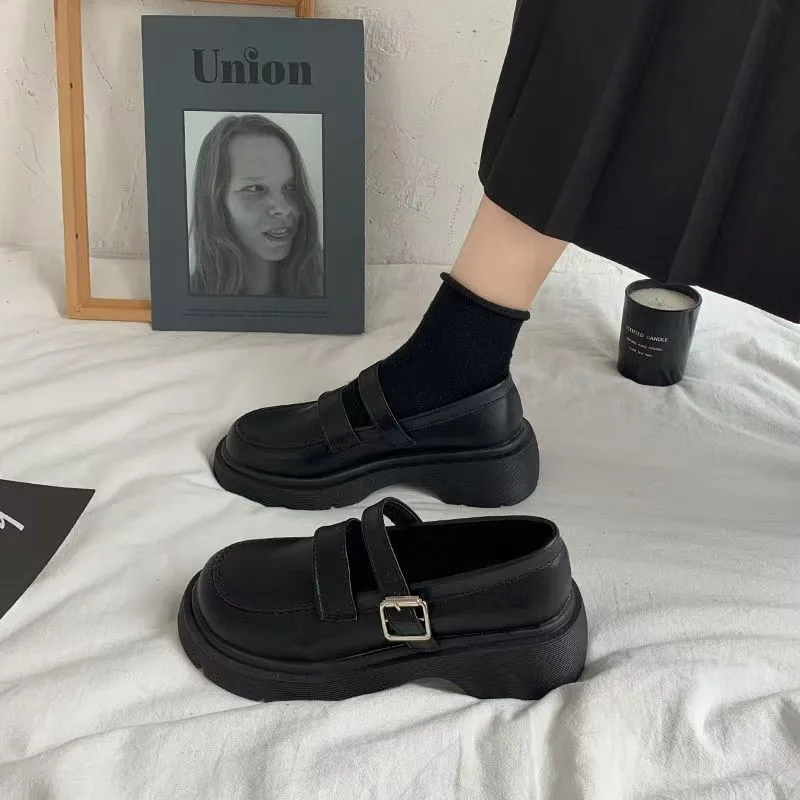 

Shoes All-Match Female Footwear Autumn Women's 2025 New Retro Dress Leather Summer Shoes