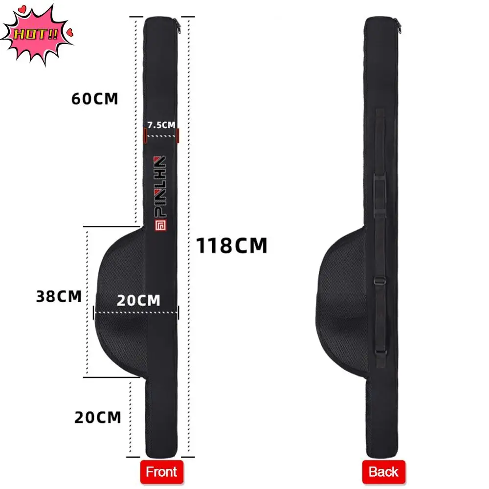 

New Portable Fishing Rod Bag With Shoulder Strap 118/128cm Fishing Rod Case Folding Fishing Organizer
