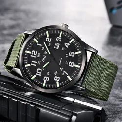 Men‘s Nylon Strap Military Watch High Quality Luminous Quartz Army Watch Men Sports Casual Wristwatches For Men Boy Reloj Hombre