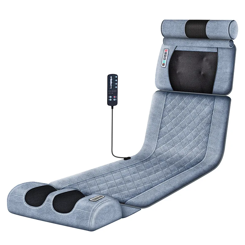 220V Electric Massage Mattress Vibrating Heating Infrared Massager Kneading Mat For Neck Back Foot Pain Relief Body Relaxation