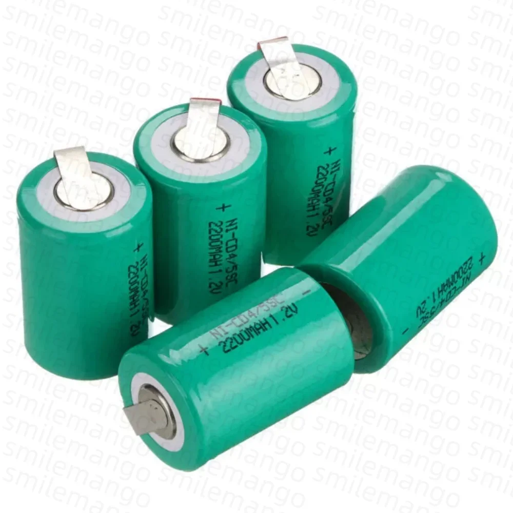 1,2V 4/5SC Bohrmaschinen-Akkus 2200mAh 4/5 Sub C Ni-CD Wiederaufladbare Batterie für Rasierer Notbeleuchtung Elektrische 4/5 Sub C Batterie