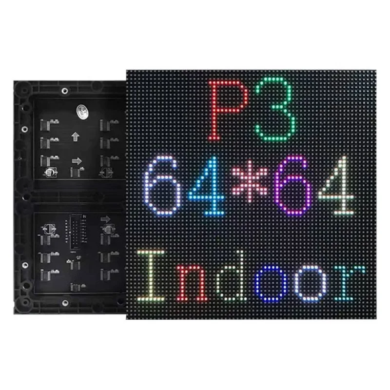 SMD Led داخلي P3 RGB LED مصفوفة وحدة شاشة Led 64x64 بكسل 192x192 مللي متر عالية الدقة 1/32 مسح Led تسجيل لوحة عرض Led