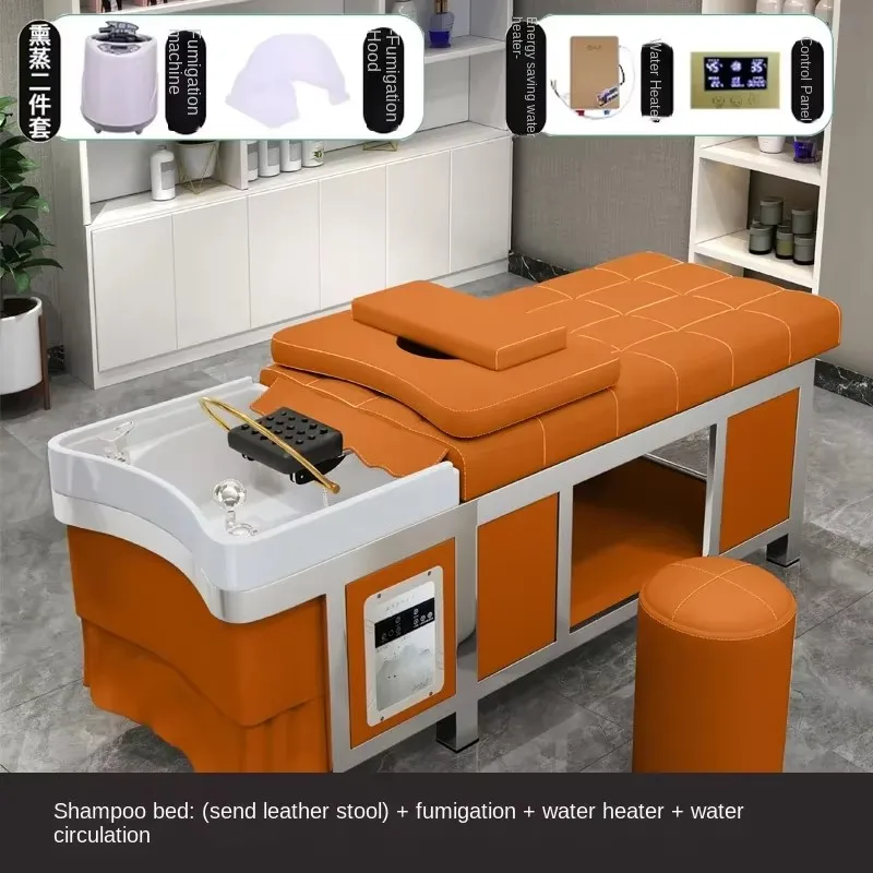 

Nordic Ergonomic Shampoo Chair Equipment Salon Professional Wash Hair Chair Modern Nourishing Cadeira De Barbearia Furniture