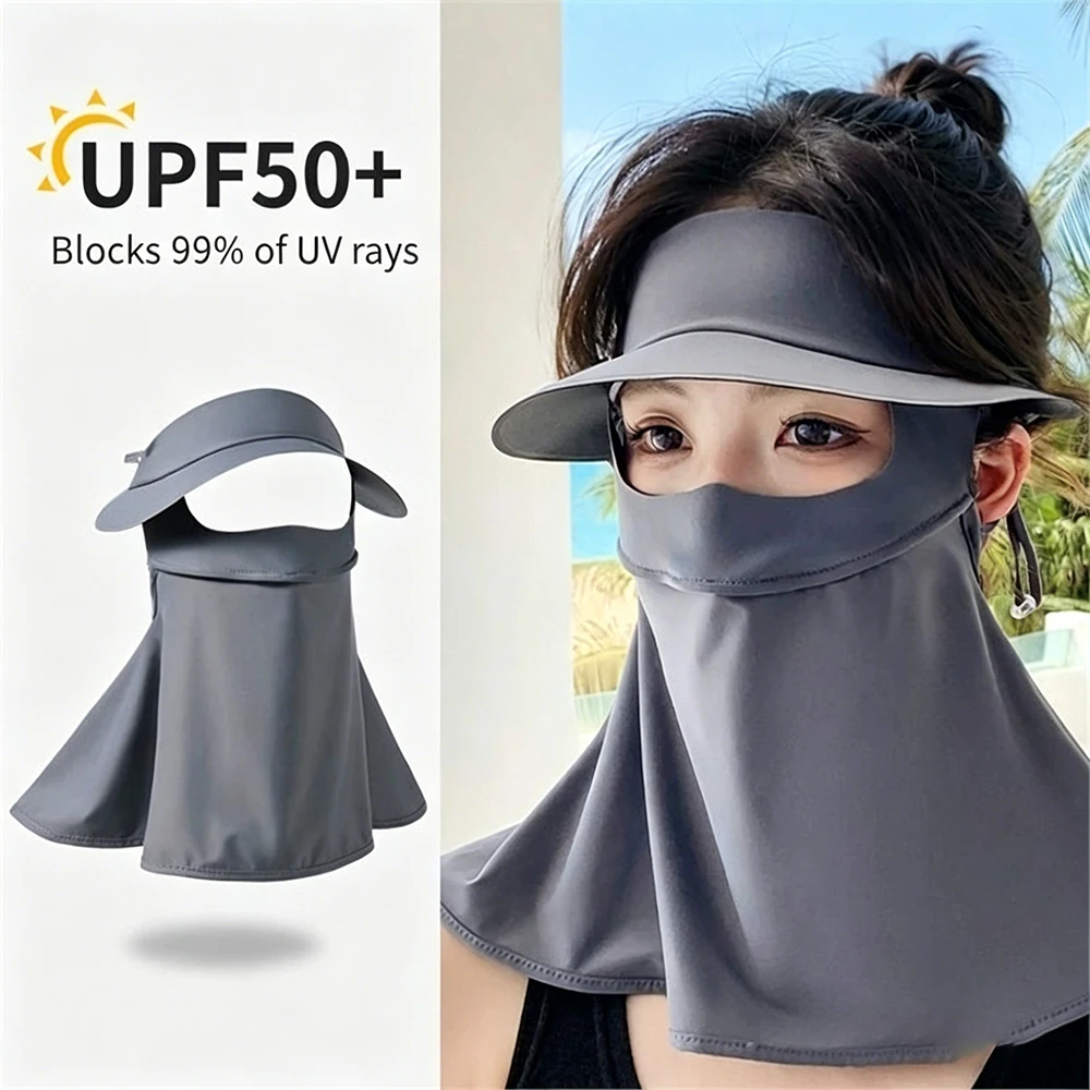 

UPF50 Sun Protection Hat for Women Full Face & Neck Cover Outdoor UV Blocking Cap Summer Fishing Hiking Beach Holiday Gifts