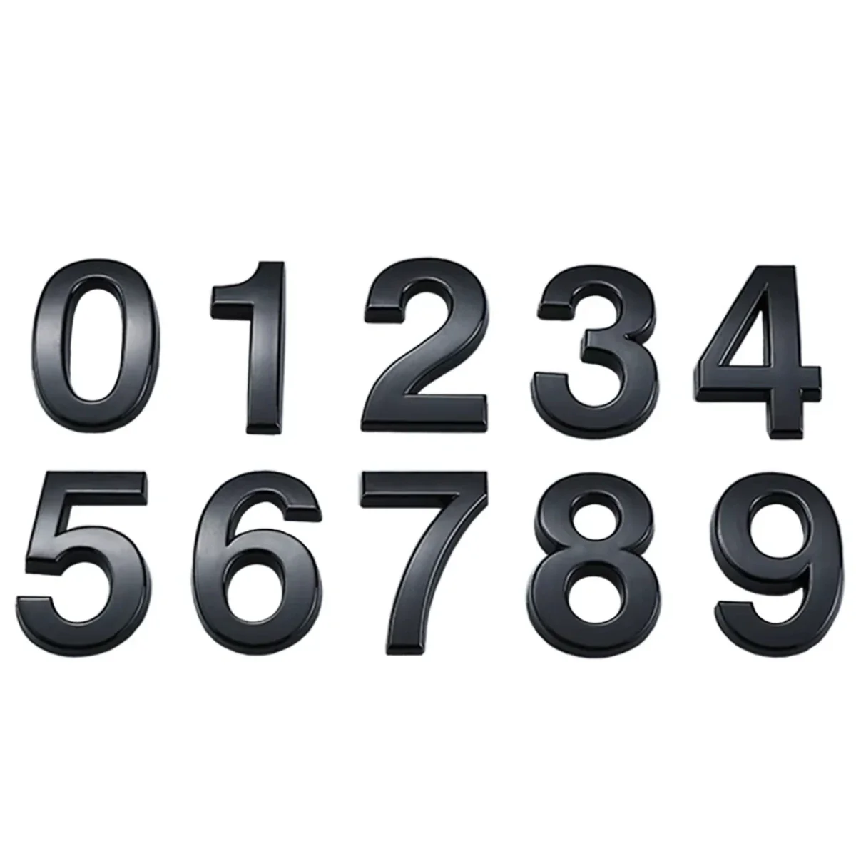 Self Adhesive 3D Number Stickers House Room Door Number Plate Sign for Home Apartment Cabinet Table Mailbox Outdoor Door Numbers