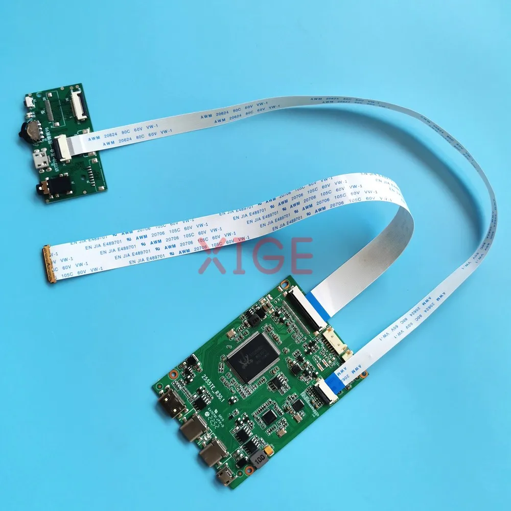 

DIY Kit Плата драйвера ЖК-контроллера для NV133FHM-N52/N61/N62/N63/N6A Матрица для ноутбука 2TYPE-C 1920x1080 13,3 дюйма Mini-HDMI EDP 30-контактный