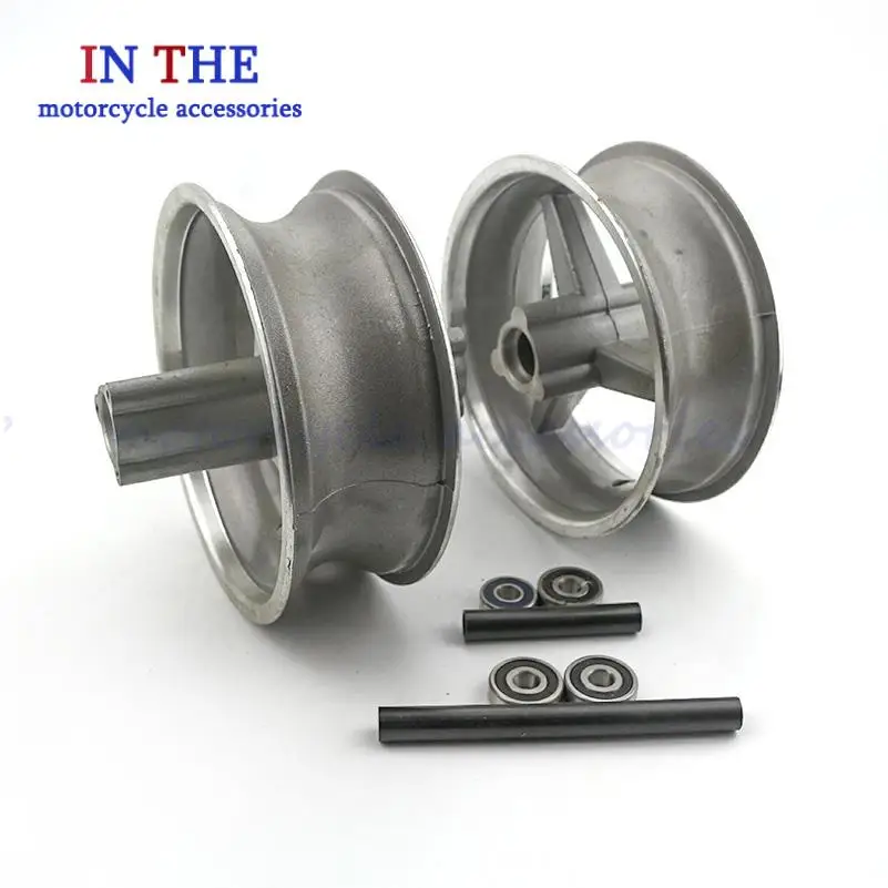 Alloy Rims 6.5 Inch 110/50-6.5 Rear 90/65-6.5 Front Wheel Hub for 47cc 49cc Mini Dirt Bike E-Scooter Mini Moto - Set of 2