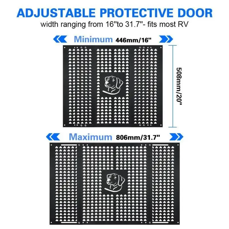 

Алюминиевая дверная решетка экрана автофургона защищает дверь экрана для входной решетки дверного экрана на прицепе автофургоне