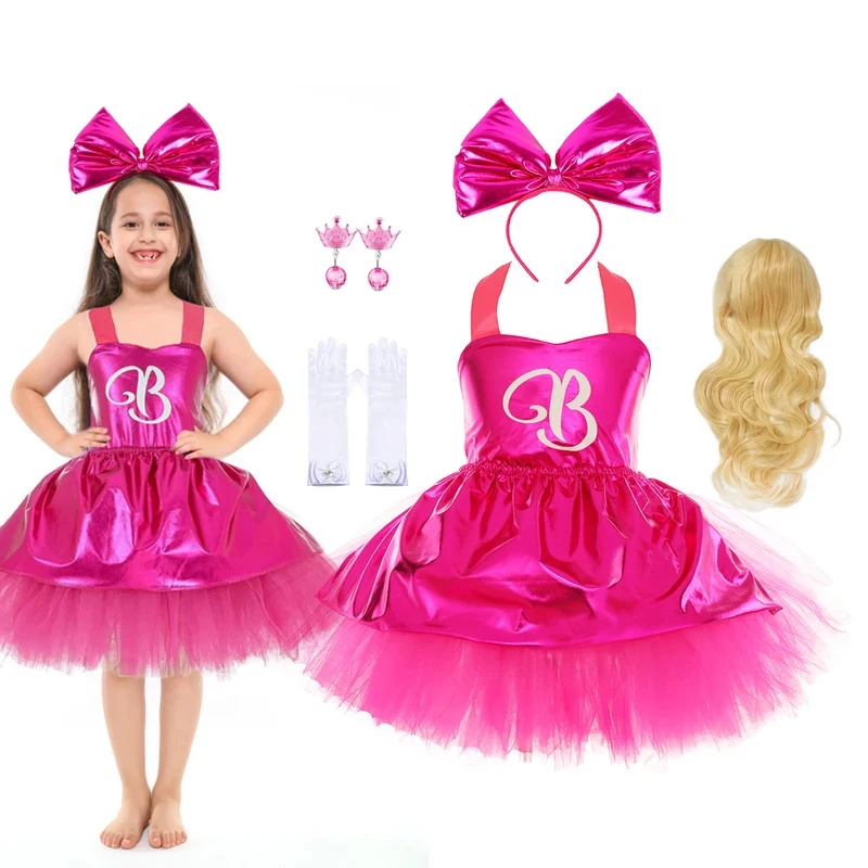 

Girls Party Dresses Cosplay Maid Dress Up Tutu Dress Halloween Christmas Birthday Kids Sling Summer Dress