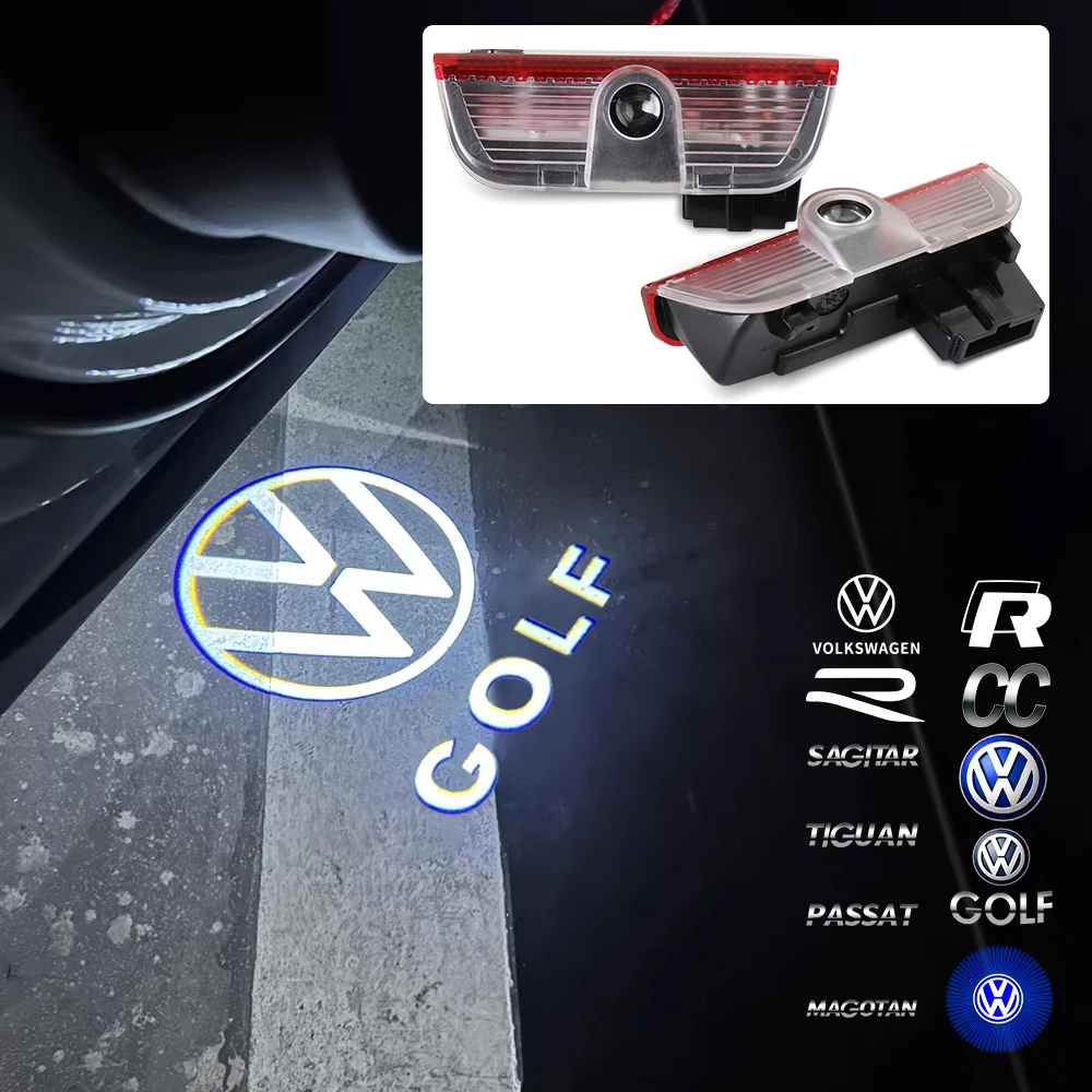 

Valve Stems Caps Car Door Welcome Projector LED Light Wireless Courtesy Lamp For Volkswagen VW VARIANT(B8) GOLF SAGITAR NEW PASS
