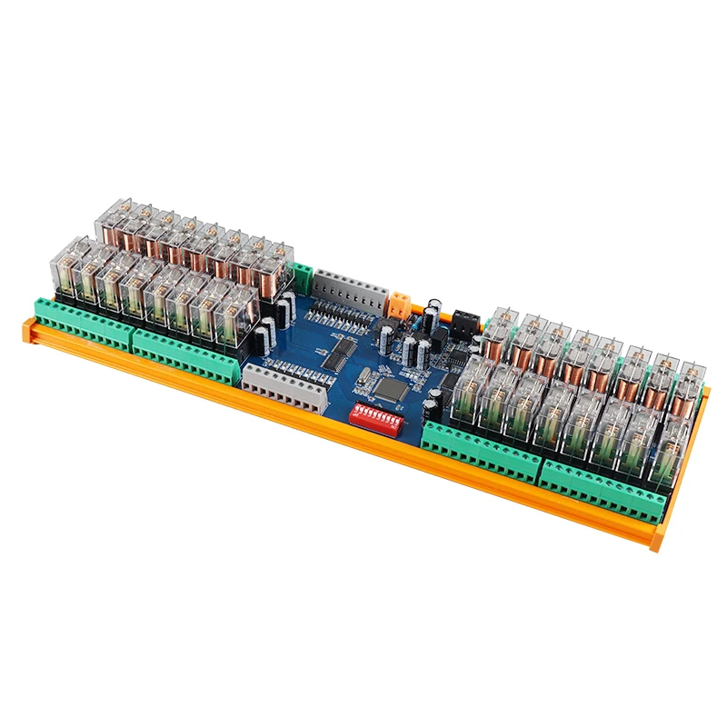 

AoShangMing RS485 16 Channel Inputs 32 Channel Relay Module DC12/24V Modbus Rtu PLC Remote IO Module for Automation