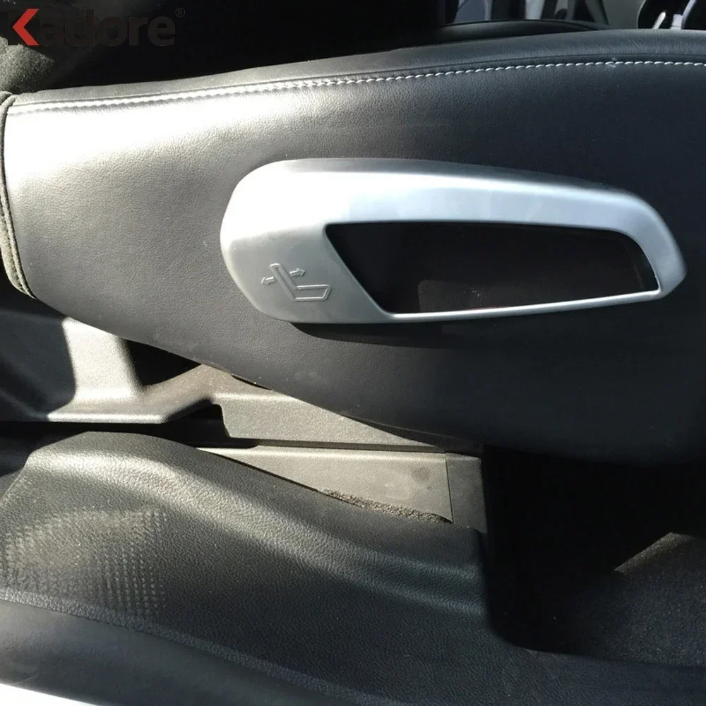 For Ford Edge 2015 2016 2017ABS Matte Seat Adjustment Switch Button Cover Sticker Trim Interior Car Styling Accessories