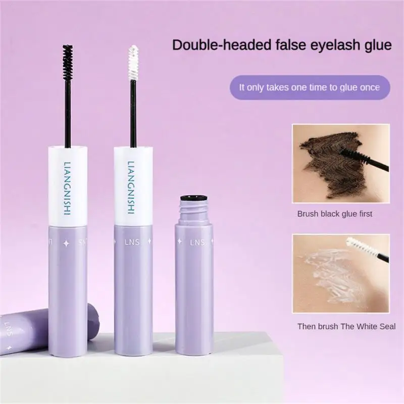 Not Easily Fall Off Eyelash Glue Double-headed Stereo False Eyelash Glue Black White Finish Primer Glue Eye Makeup Tool