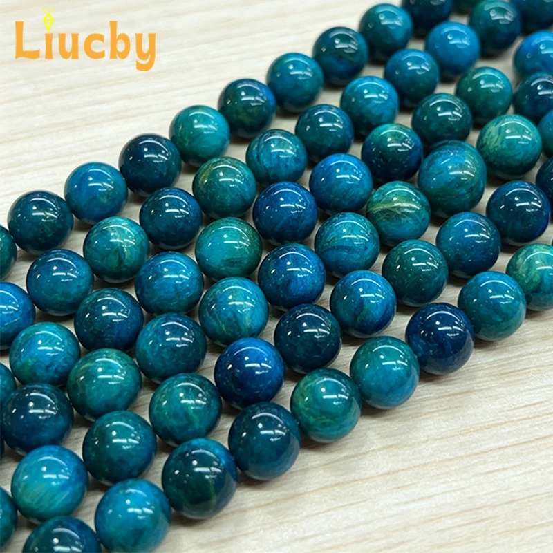 Streuperlen aus Naturstein, Blaue Tigeraugen für Schmuckherstellung, DIY-Armbänder, Zubehör, 15' Großhandel 6/8/10/12/14mm – Detail 5