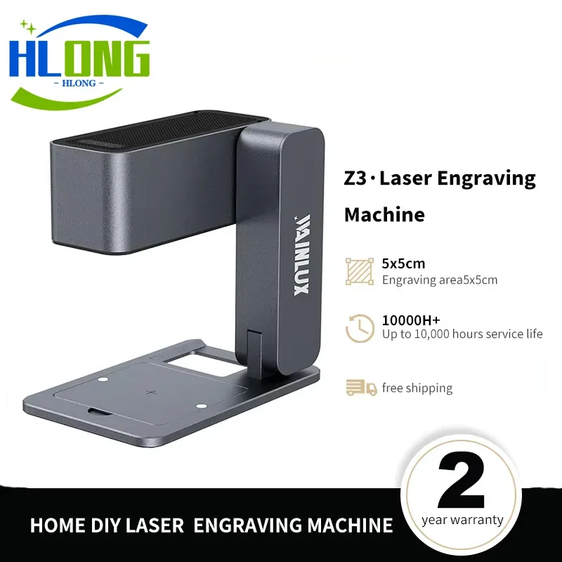 Laser Engraver 60W Foldable Engraving Cutting Machine High Precision Printer for Wood/Glass/Acrylic Marking Machine Z3 Tools