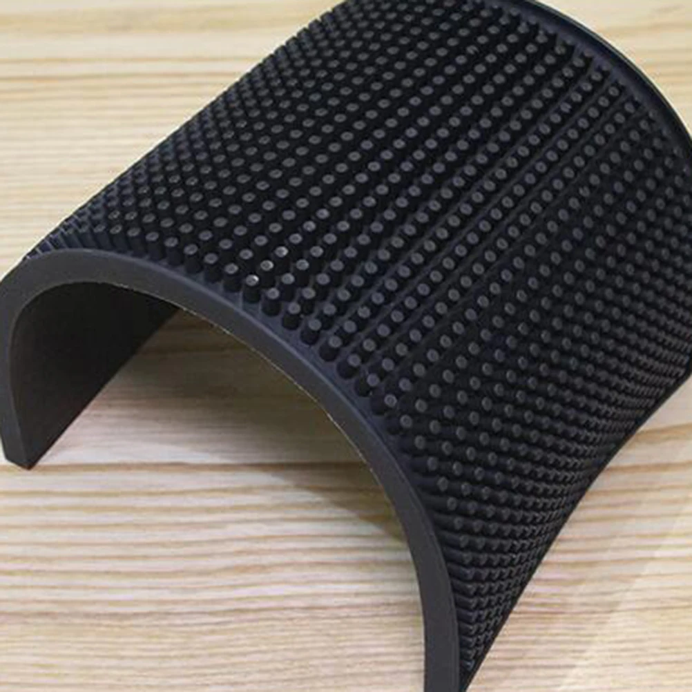 

Silicone Drain Dish Silicone Drain Pad Drying Mat Deep Drying Mat Grooves Long Strip For Kitchen Bar Tableware