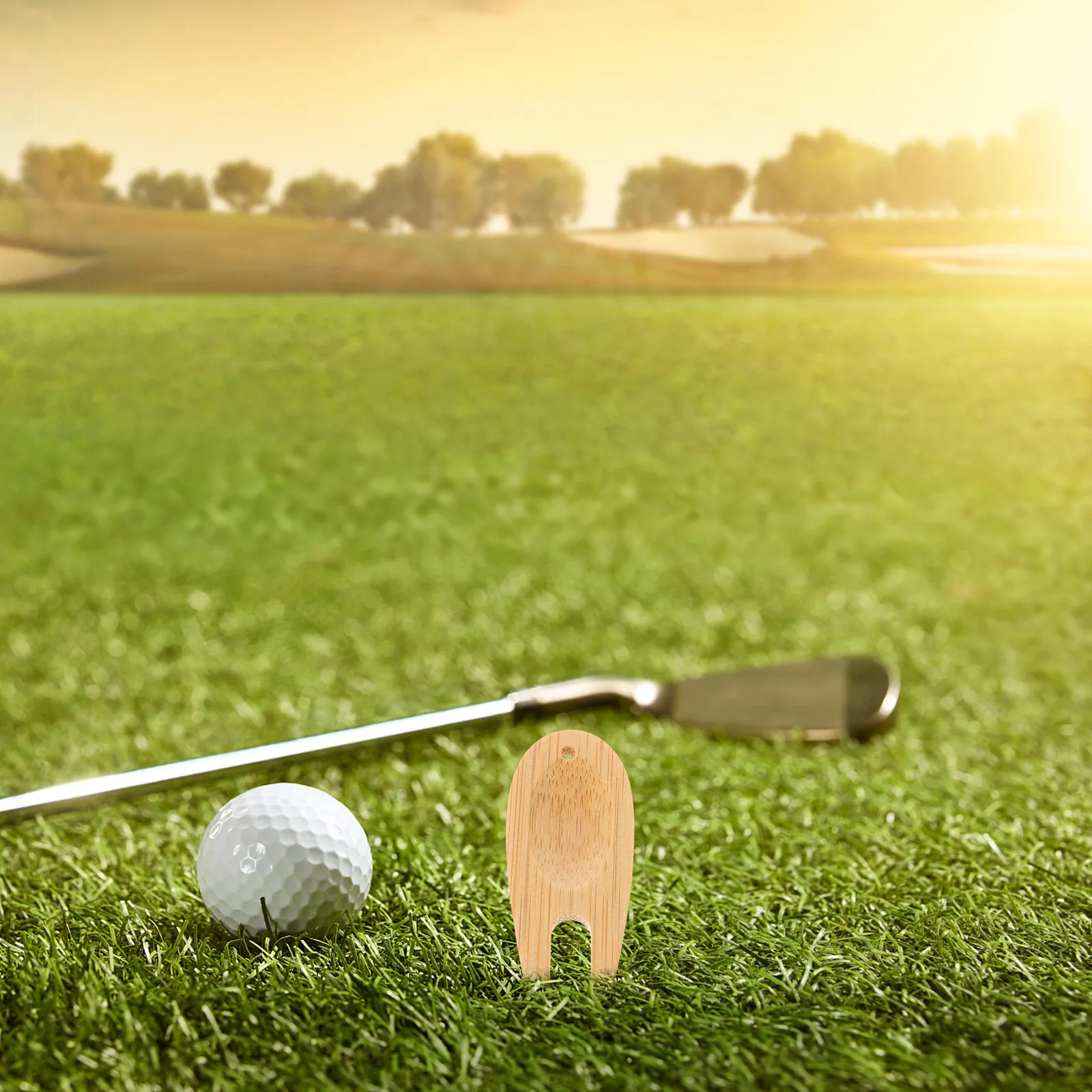 

Набор из 15 бамбуковых вилок для гольфа, портативные инструменты для ремонта газона, легкие, удобные для переноски, с креплением на ключи, аксессуары для гольфа, подарки для мужчин