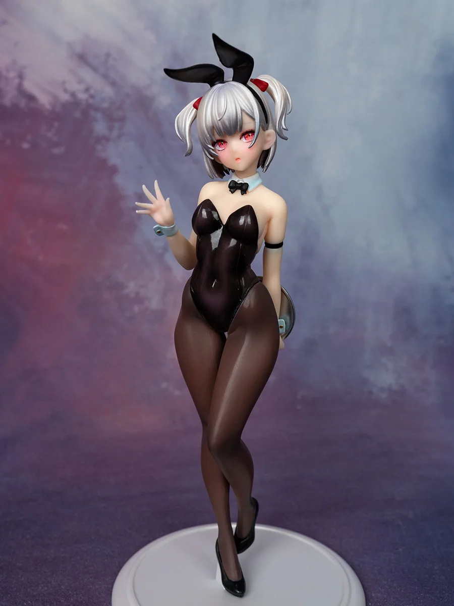 Figura de Anime Fofa da Menina Coelho Kawashima, Arte Original de Anime, Modelo de Exibição em PVC, 230mm de Altura, Edição L...