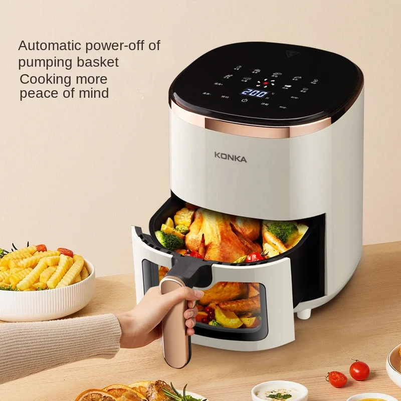 Konka air fryer household large-capacity oil-free smart scheduled scheduled visual fully automatic electric fryer  air fryer