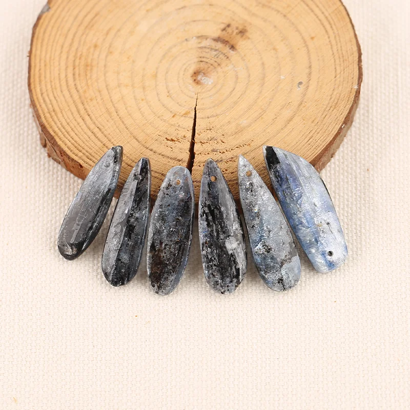 AAA+ B&F Blue Kyanite Earring Beads for Jewelry Making Handmade Natural stones beads Polished Stones for jewelry Making Supplies