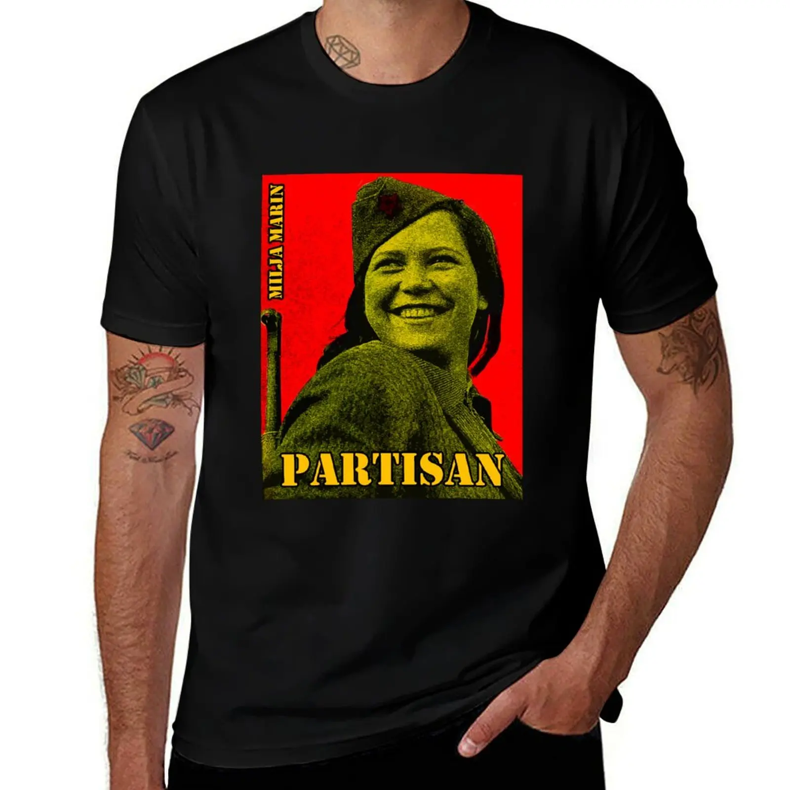 Milja Marin Partisan T-Shirt t shirts for man cotton T-Shirt