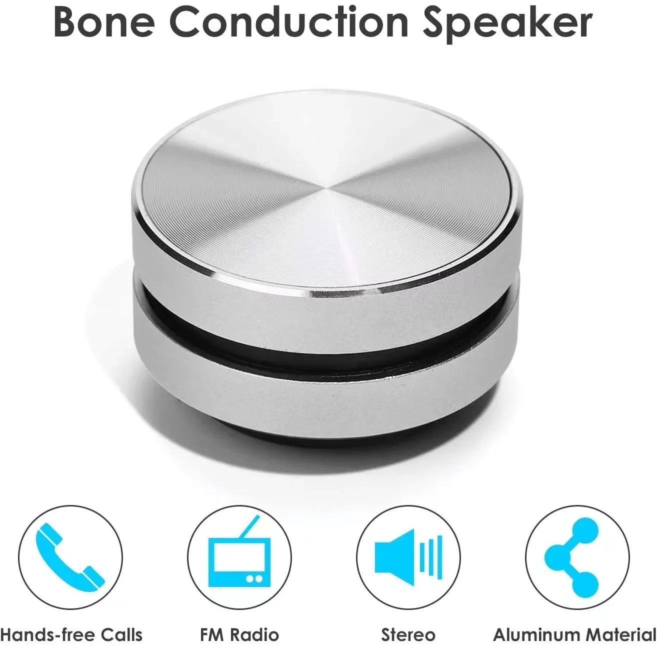 Bluetooth Bone Conduction Speaker Vibration Stereo Audio Digital TWS Wireless Smallest Speakers Dropshipping Mini Portable Metal
