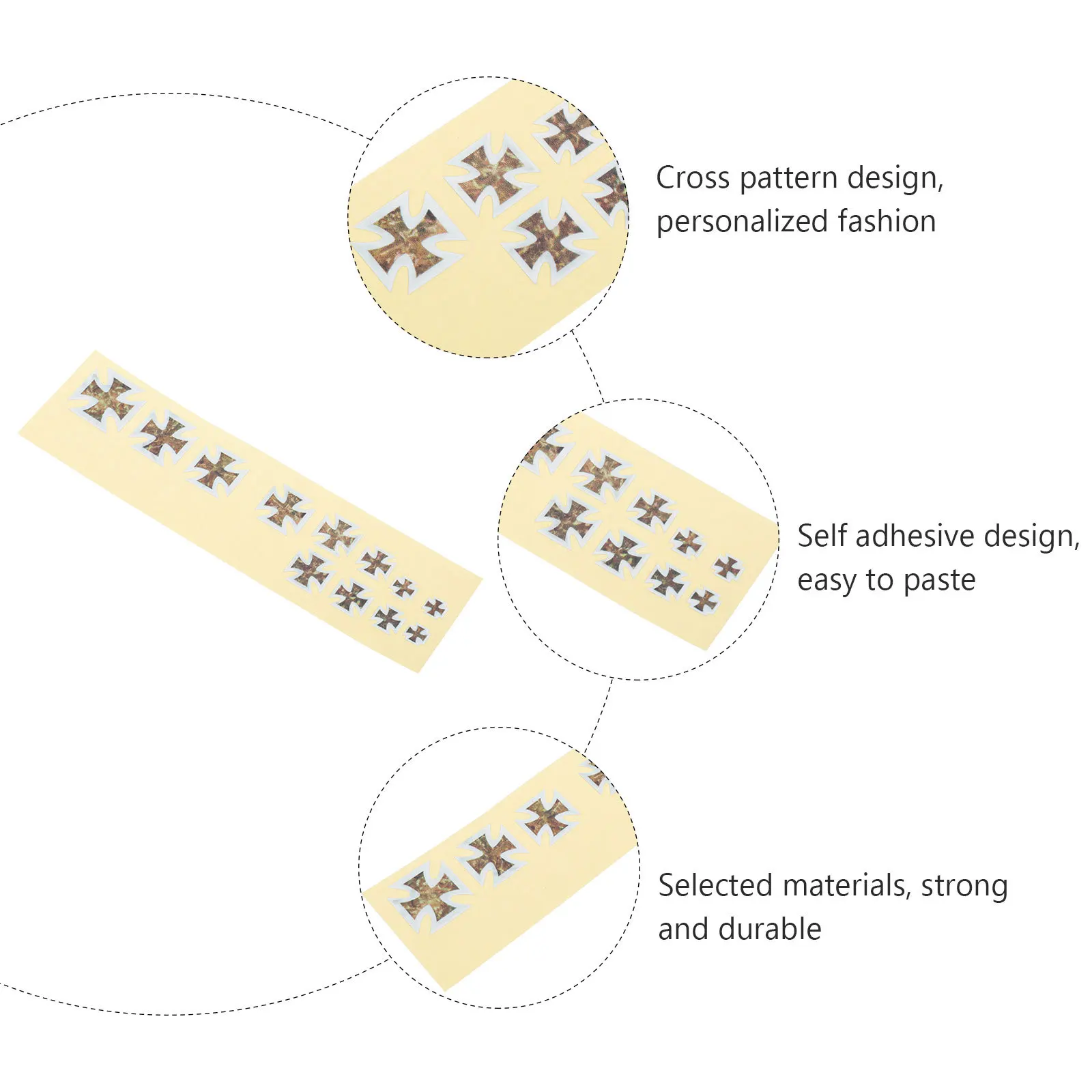 

3 pcs Guitar Fretboard Decals Waterproof Sweat-Proof Stickers For Electric Acoustic Guitar Personalized Pvc Patch Creative