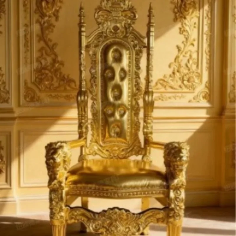 Carved auditorium award chair is suitable for weddings and wedding events theme queen chair
