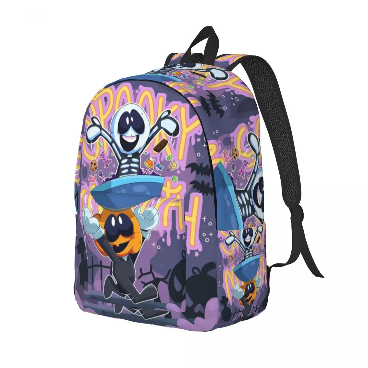 It's The Spooky Month Horror Cool Backpack Durable High School Hiking Travel Daypack for Men Women College Shoulder Bag