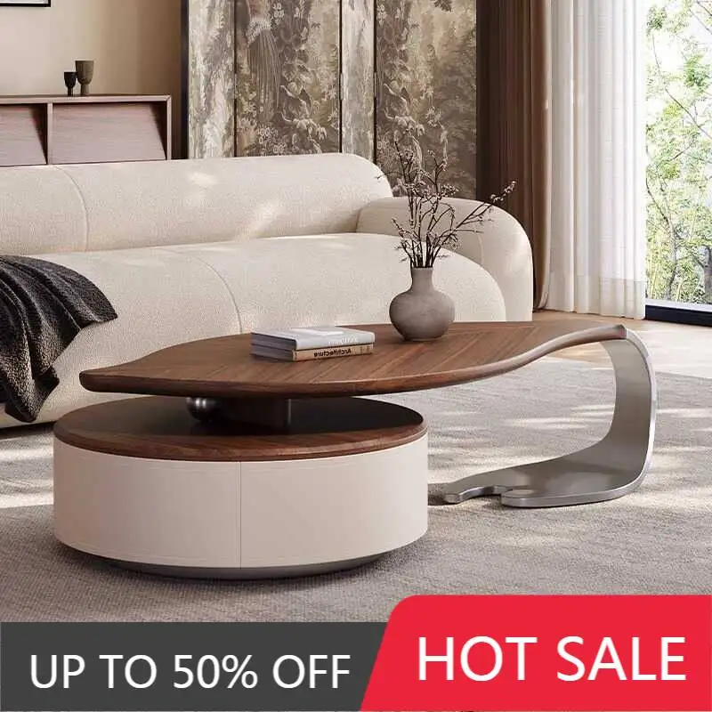 French Vintage Coffee Table Classic Premium Nordic Textured Coffee Table Aesthetic With Storage Meubles De Maison Furniture Home